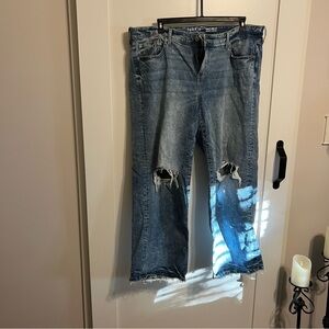 Torrid Blue Distressed Boyfriend Jeans
